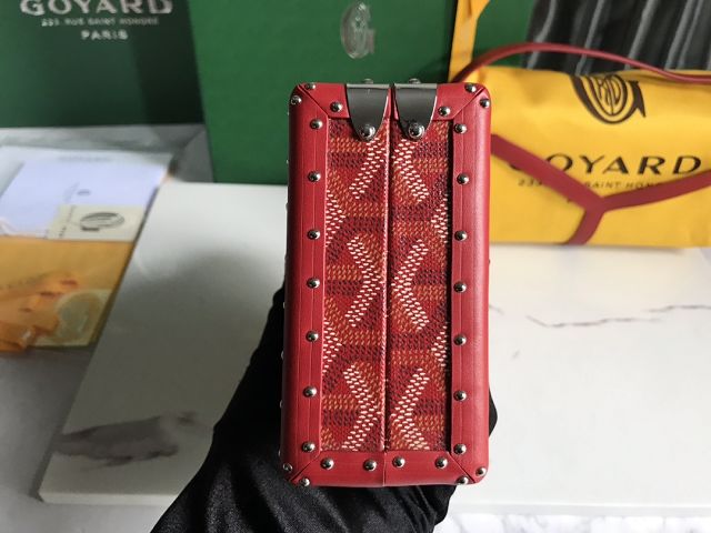 Goyard original canvas minaudiere trunk bag GY0039 red