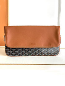 Goyard original calfskin&canvas sainte marie MM clutch GY0020 brown