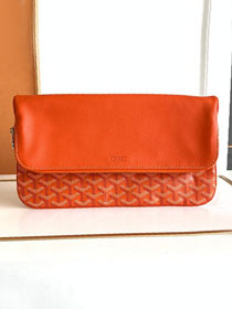 Goyard original calfskin&canvas sainte marie MM clutch GY0020 orange