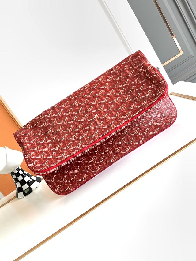 Goyard original calfskin&canvas sainte marie MM clutch GY0020 red