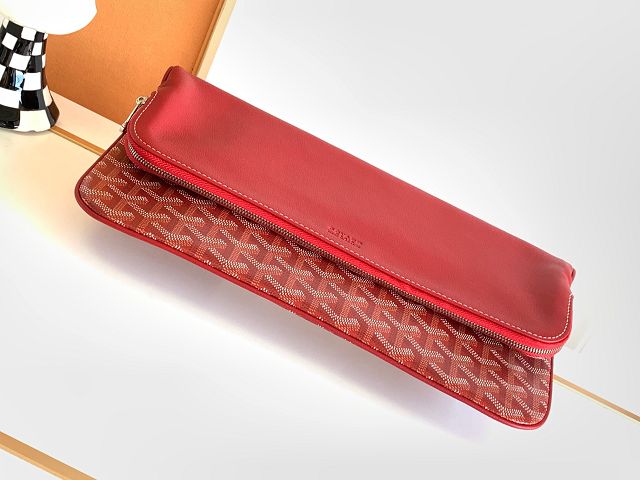 Goyard original calfskin&canvas sainte marie MM clutch GY0020 red