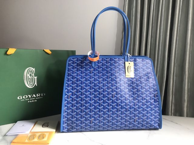 Goyard original canvas hardy PM bag GY0051 blue