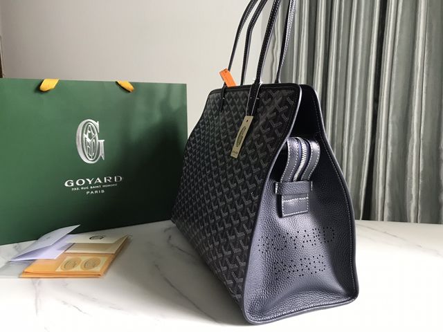 Goyard original canvas hardy PM bag GY0051 navy blue