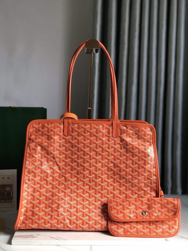 Goyard original canvas hardy PM bag GY0051 orange