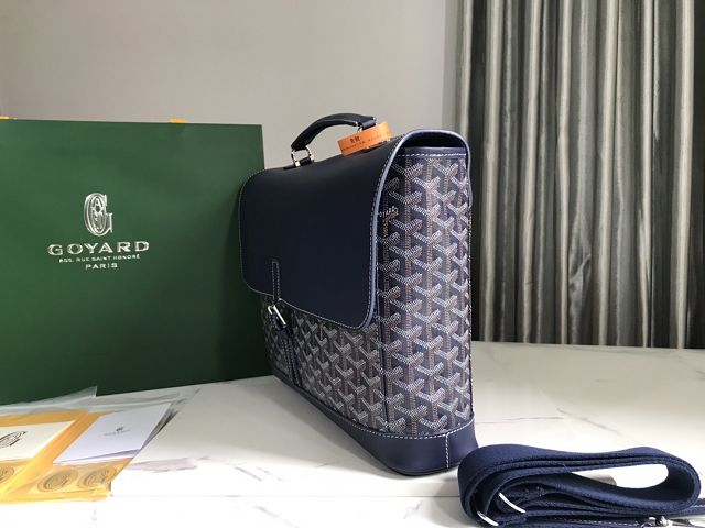 Goyard original canvas messenger bag PM GY0052 navy blue