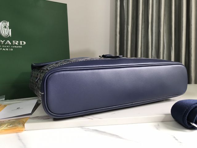 Goyard original canvas messenger bag PM GY0052 navy blue