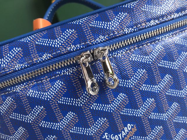 Goyard original canvas muse vanity case GY0052 blue