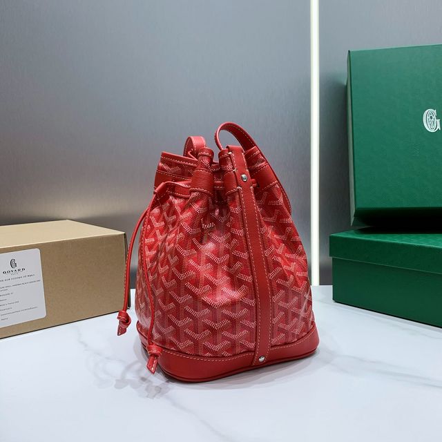 Goyard original canvas petit flot bucket bag GY0054 red