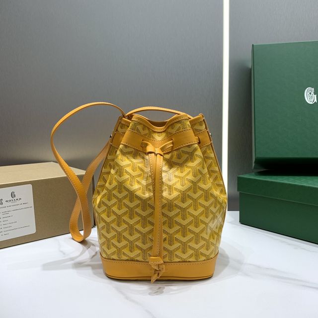 Goyard original canvas petit flot bucket bag GY0054 yellow