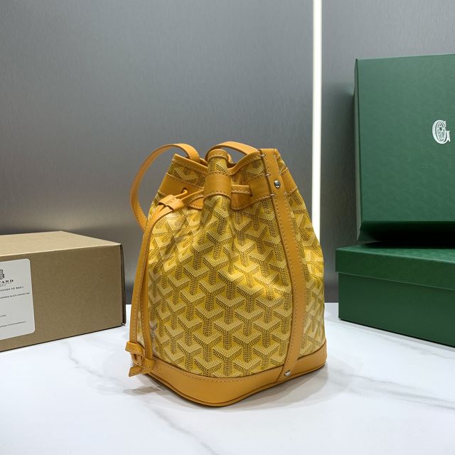 Goyard original canvas petit flot bucket bag GY0054 yellow