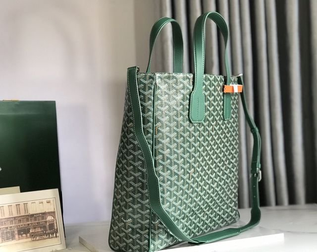 Goyard original canvas voltaire bag GY0055 green