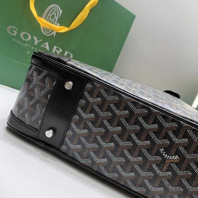 Goyard original canvas ambassade document case gm GY0063 black