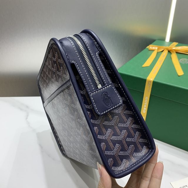 Goyard original canvas clutch GY0008 navy blue