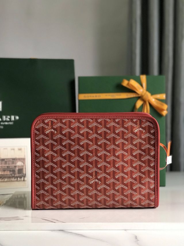 Goyard original canvas clutch GY0008 red