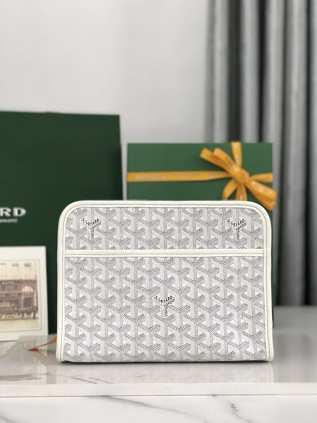 Goyard original canvas clutch GY0008 white