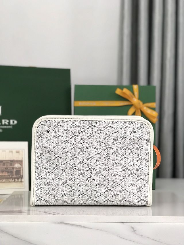 Goyard original canvas clutch GY0008 white