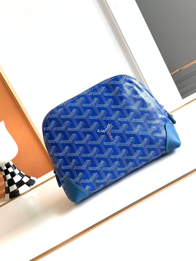 Goyard original canvas vendome cosmetic pouch GY0059 blue