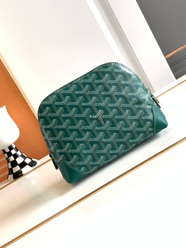 Goyard original canvas vendome cosmetic pouch GY0059 green