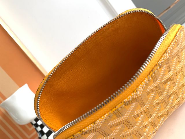 Goyard original canvas vendome cosmetic pouch GY0059 yellow