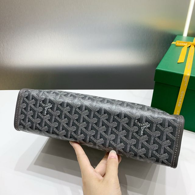 Goyard original canvas large clutch GY0063 grey