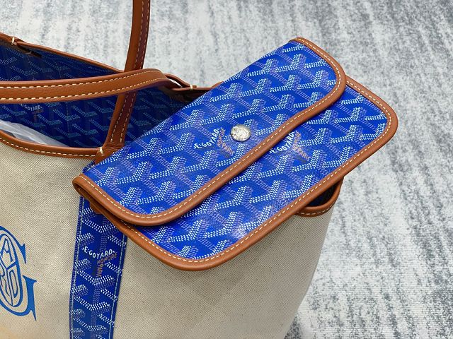 Goyard original cotton saint louis PM bag GY0064 blue