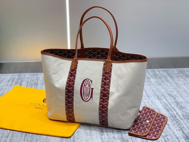 Goyard original cotton saint louis PM bag GY0064 burgundy