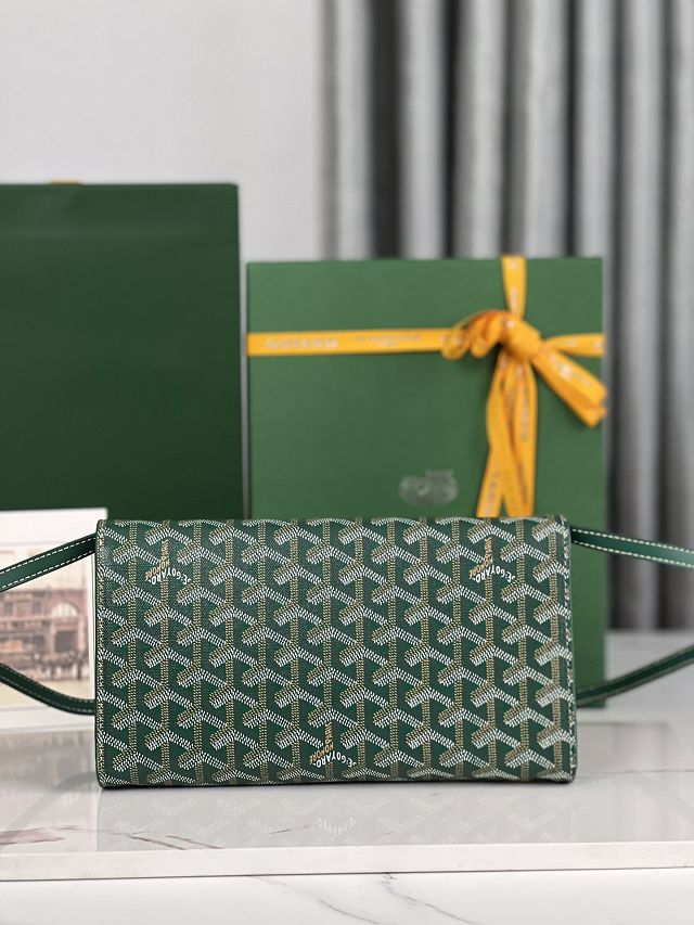 Goyard original canvas monte-carlo PM clutch GY0071 green