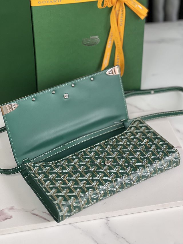 Goyard original canvas monte-carlo PM clutch GY0071 green