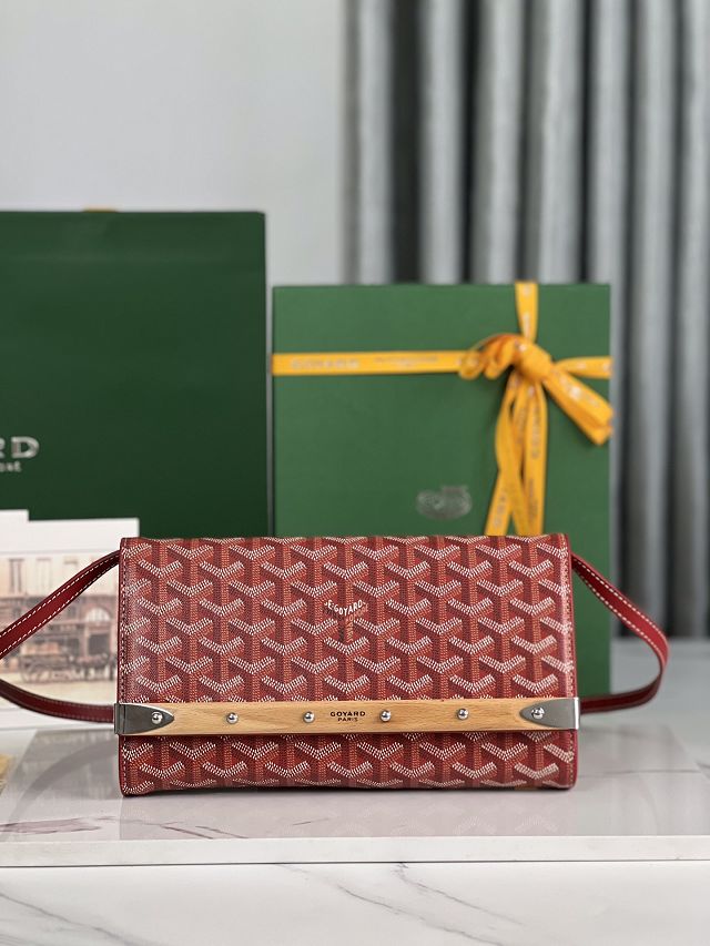 Goyard original canvas monte-c                                   arlo PM clutch GY0071 red