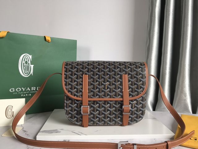 Goyard original canvas belvedere MM bag GY0072 black&brown