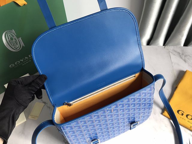 Goyard original canvas belvedere MM bag GY0072 blue