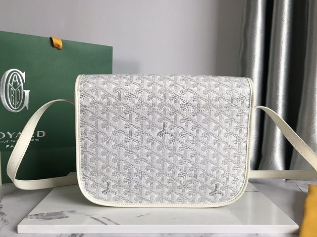 Goyard original canvas belvedere MM bag GY0072 white