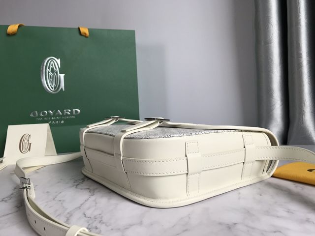 Goyard original canvas belvedere MM bag GY0072 white