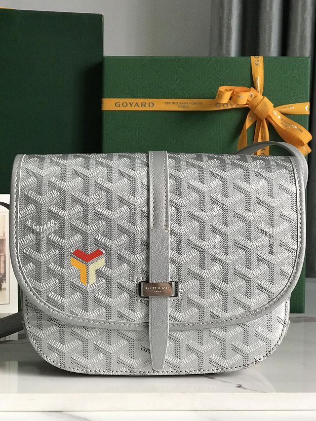 Goyard original canvas belvedere bag GY0012 silver