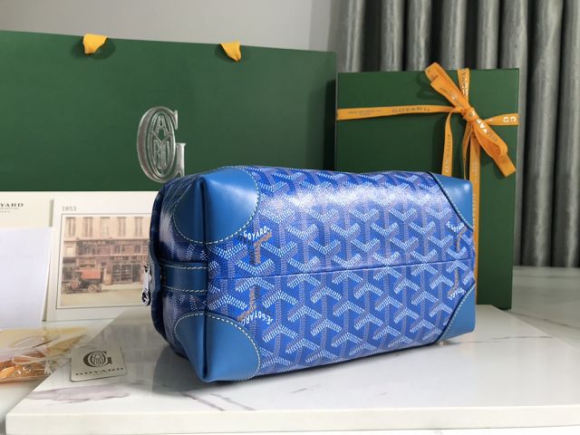 Goyard original canvas bowling 25 toiletry bag GY0068 blue