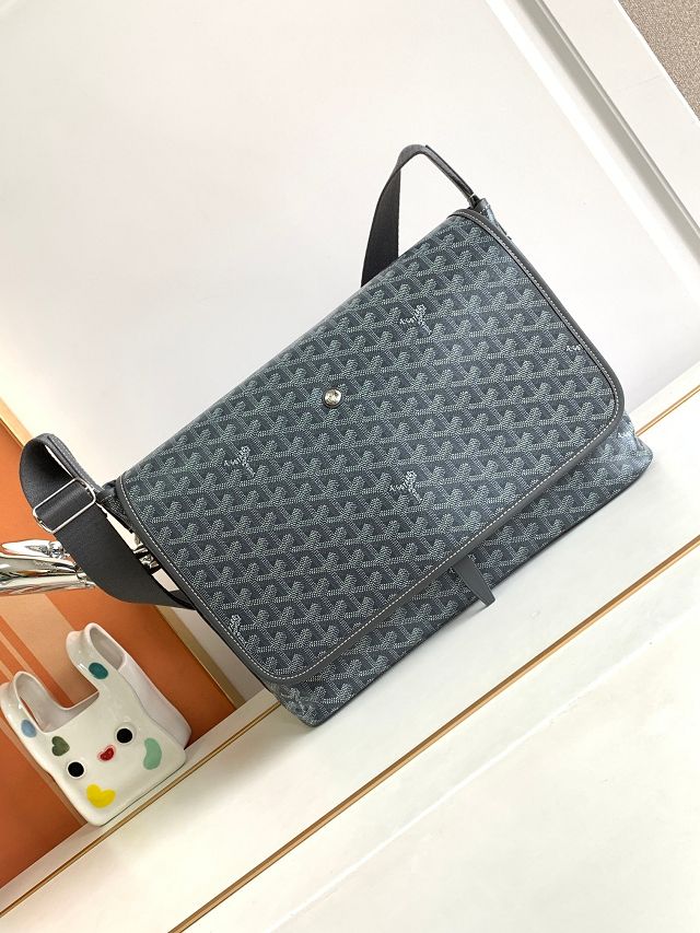 Goyard original canvas capetien messenger bag GY0067 grey