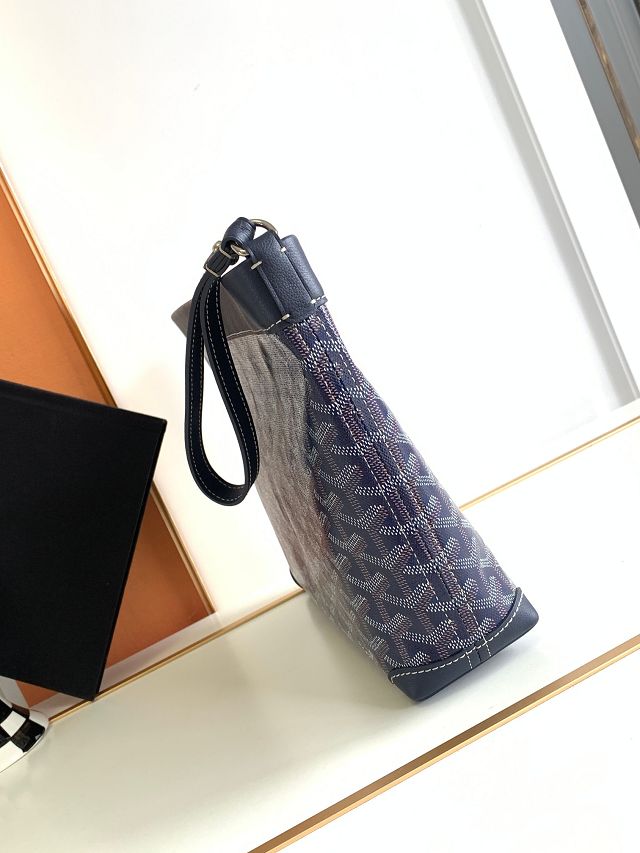 Goyard original canvas conti pouch GY0066 navy blue