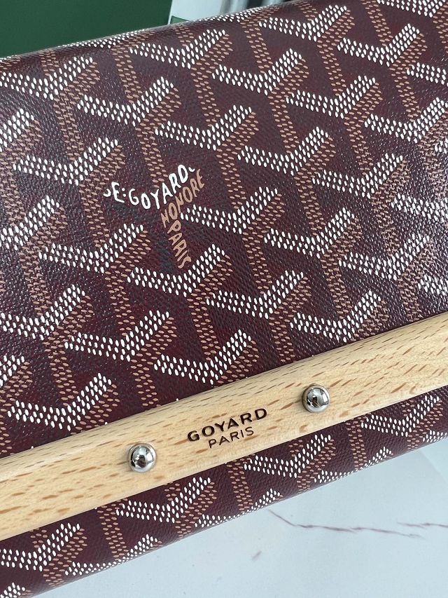 Goyard original canvas monte-carlo PM clutch GY0071 burgundy