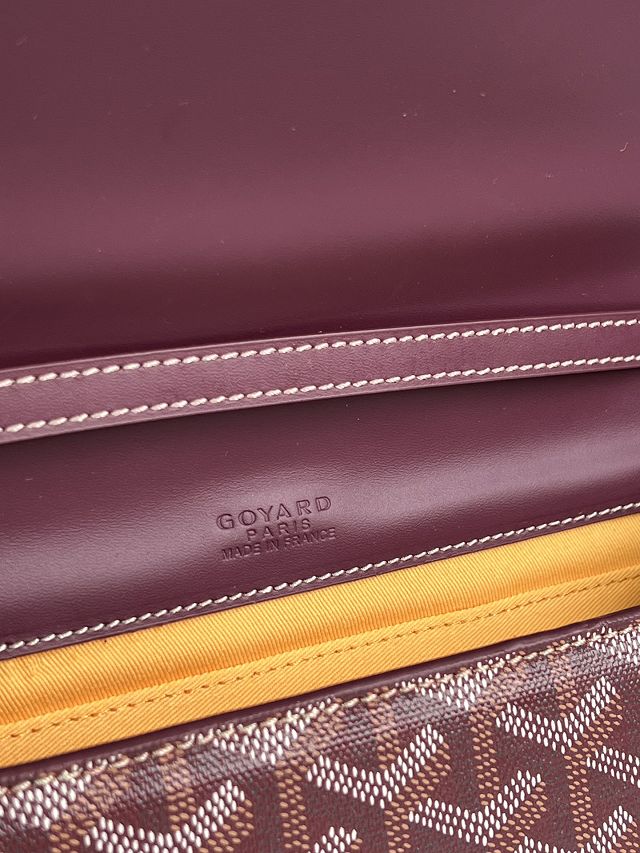 Goyard original canvas monte-carlo PM clutch GY0071 burgundy