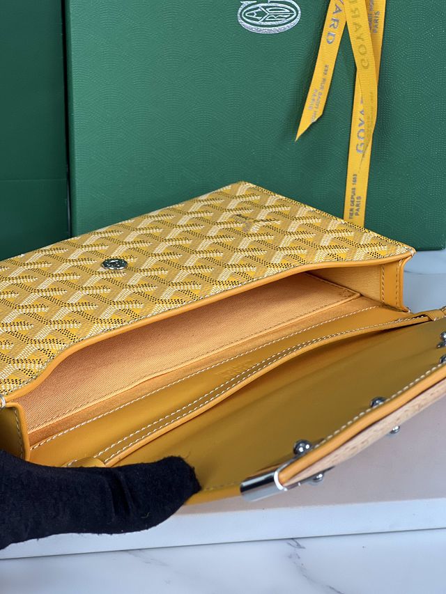 Goyard original canvas monte-carlo PM clutch GY0071 yellow