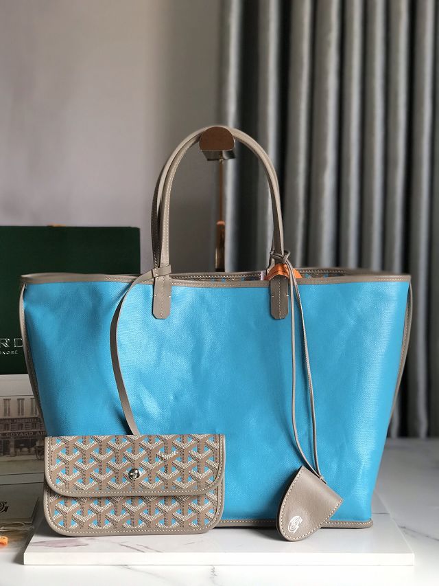 Goyard original canvas saint louis PM bag GY0069 blue