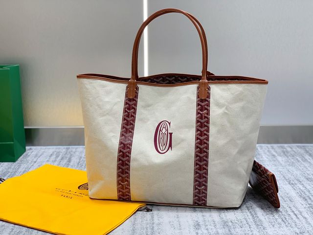 Goyard original cotton saint louis GM bag GY0065 burgundy