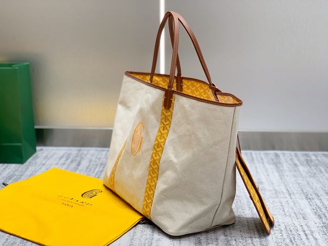 Goyard original cotton saint louis GM bag GY0065 yellow