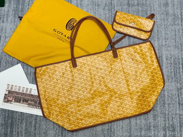 Goyard original cotton saint louis GM bag GY0065 yellow