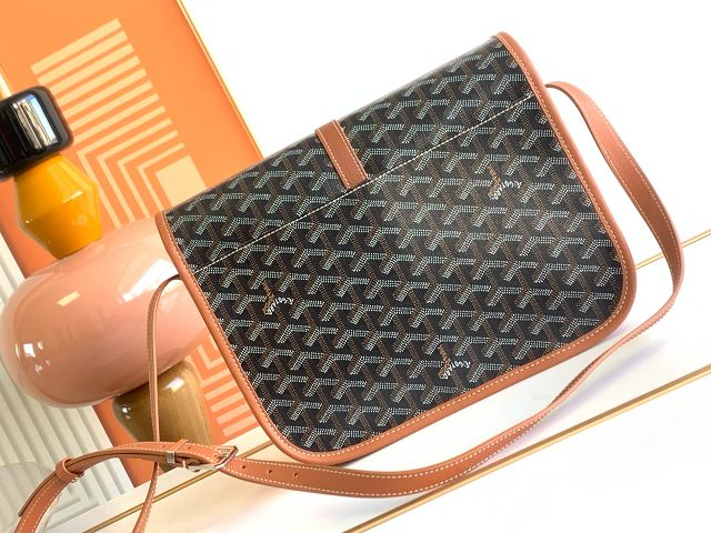 Goyard original canvas belvedere MM bag GY0073 black&brown