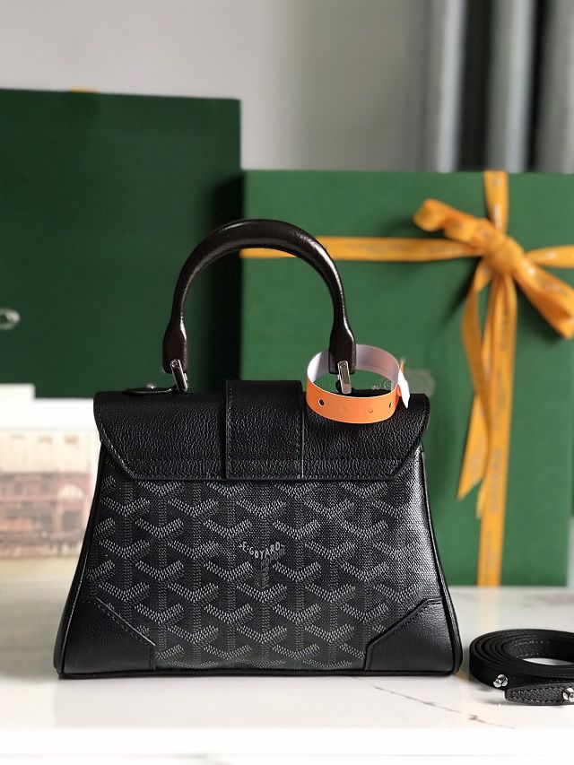 Goyard original canvas saigon souple mini bag GY0007 black