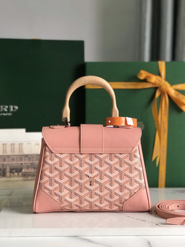 Goyard original canvas saigon souple mini bag GY0007 pink