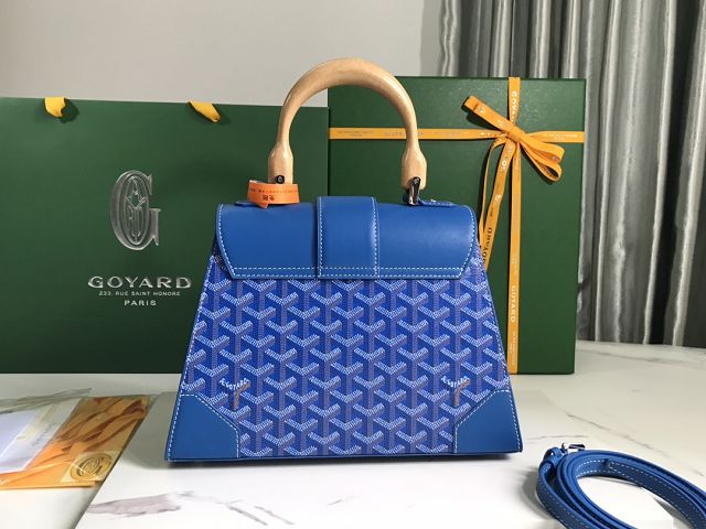 Goyard original canvas saigon structure PM bag GY0075 blue