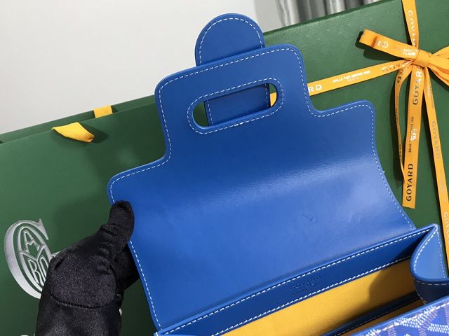 Goyard original canvas saigon structure PM bag GY0075 blue