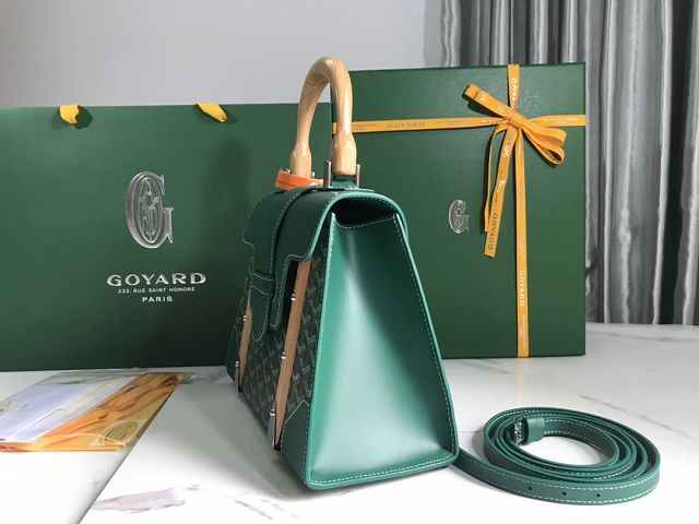 Goyard original canvas saigon structure PM bag GY0075 green